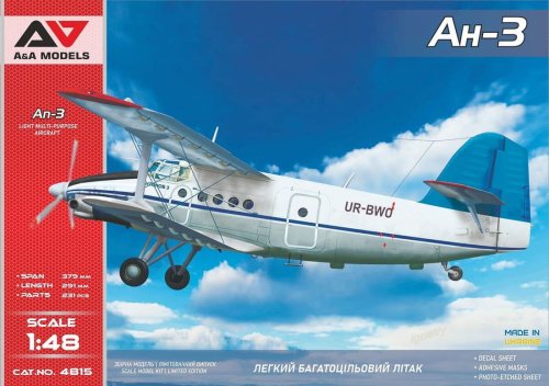 Przejdź do produktu A&A Models 4815 - 1:48 An-3