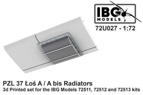 Przejdź do produktu IBG 72U027 - 1:72 PZL 37 Łoś A / A bis Radiators 3D Printed Set for IBG