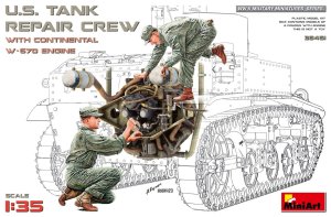 Miniart 35461 - 1:35 U.S. Tank Repair Crew with Continental W-670 Engine