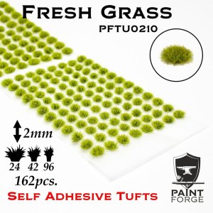 Paint Forge TU0210 - Kępy traw 2 mm x 162 szt - Fresh Grass