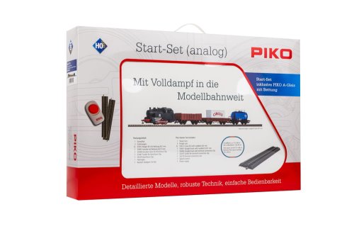 Przejdź do produktu PIKO 57113 H0 Kolejka elektryczna z parowozem i wagonami towarowymi