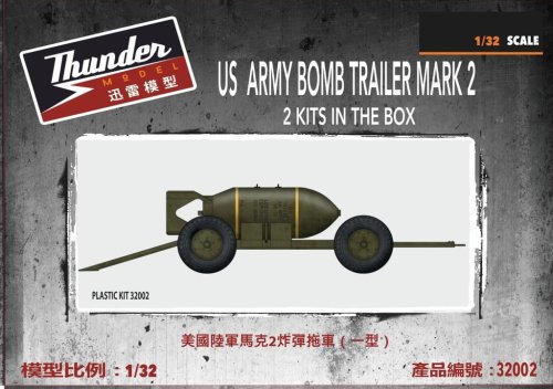 Przejdź do produktu Thunder Model 32002 - 1:32 US Army Bomb Trailer Mark 2 - 2 Kits