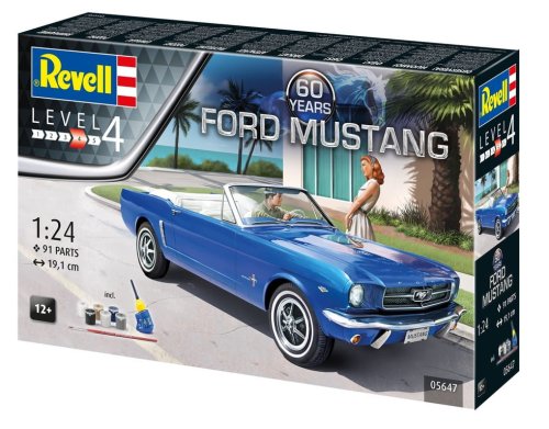 Przejdź do produktu Revell 05647 - 1:24 Ford Mustang 60th Anniversary model z farbami