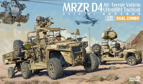 Przejdź do produktu Magic Factory 2005 - 1:35 MRZR D4 Ultralight Tactical All-Terrain Vehicle - Dual Combo