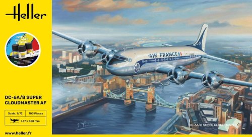 Przejdź do produktu Heller 56315 - 1:72 DC-6 Super Cloudmaster Air France model z farbami