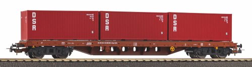 Przejdź do produktu PIKO 24500 H0 - Wagon kontenerowy z 3 kontenerami DSR DR ep.IV