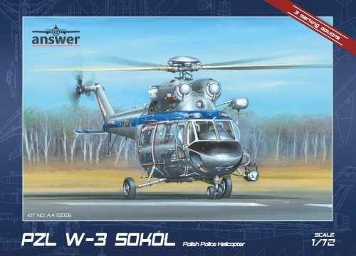 Przejdź do produktu Answer AA72006 - 1:72 PZL W-3/W-3A Sokół Polish Police Helicopter