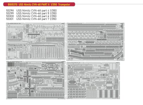 Przejdź do produktu Eduard BIG5370 - 1:350 USS Nimitz CVN-68 Part II