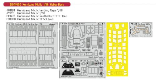 Przejdź do produktu Eduard BIG49400 - 1:48 Hurricane Mk.IIc