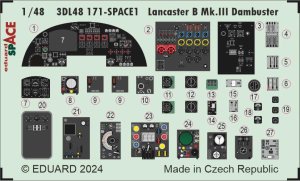 Eduard 3DL48171 - 1:48 Lancaster B Mk.III Dambuster Space 3D Decals + PE