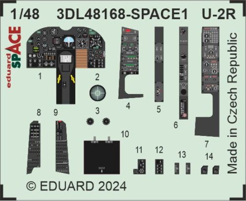 Przejdź do produktu Eduard 3DL48168 - 1:48 U-2R Space 3D Decals + PE