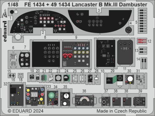 Przejdź do produktu Eduard FE1434 - 1:48 Lancaster B Mk.III Dambuster