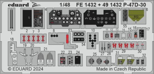 Przejdź do produktu Eduard FE1432 - 1:48 P-47D-30