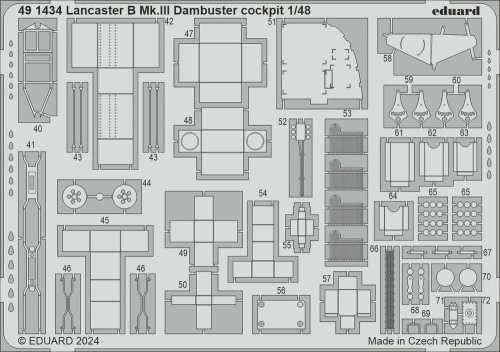 Przejdź do produktu Eduard 491434 - 1:48 Lancaster B Mk.III Dambuster cockpit