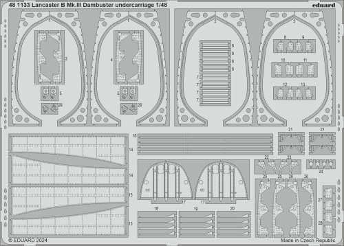 Przejdź do produktu Eduard 481133 - 1:48 Lancaster B Mk.III Dambuster undercarriage