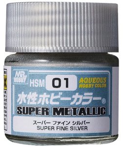 Mr.Hobby HSM01 - Farba Super Fine Silver 10 ml