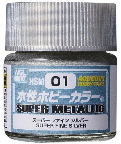 Przejdź do produktu Mr.Hobby HSM01 - Farba Super Fine Silver 10 ml
