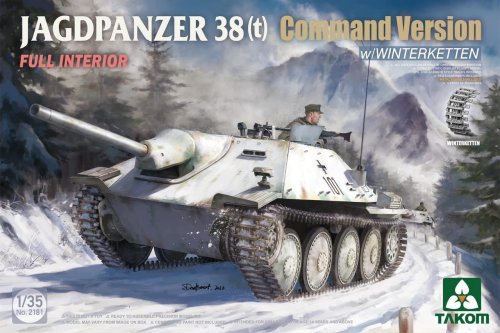 Przejdź do produktu Takom 2181 - 1:35 Jagdpanzer 38(t) Command Version w/ Winterketten w/ Full Interior