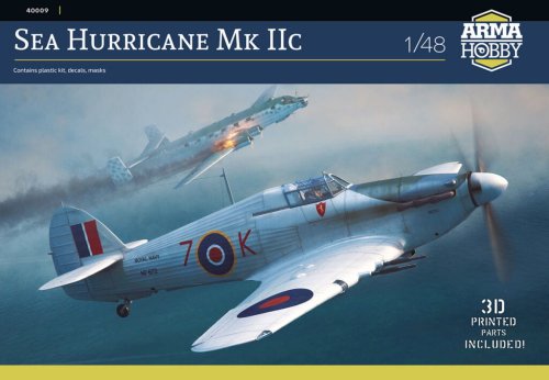 Przejdź do produktu Arma Hobby 40009 - 1:48 Sea Hurricane Mk IIc