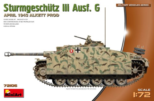 Przejdź do produktu Miniart 72106 - 1:72 StuG III Ausf. G April 1943 Alkett Prod