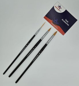 Amazing Art 40252 - Zestaw 3 Pędzli - 0, 0, 2/0