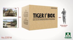 Takom 2201W - 1:35 Tiger I Big 2 Box Early+Late/Late Command/Michael Wittmann +1/16 Michael Wittmann