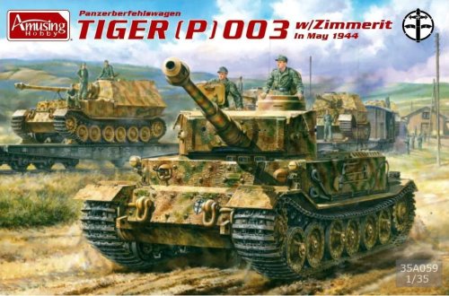Przejdź do produktu Amusing Hobby 35A059 - 1:35 Panzerbefehlswagen Tiger (P) 003 w/Zimmerit in May 1944
