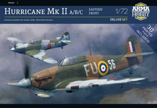 Przejdź do produktu Arma Hobby 70045 - 1:72 Hurricane Mk II A/B/C - Deluxe Set