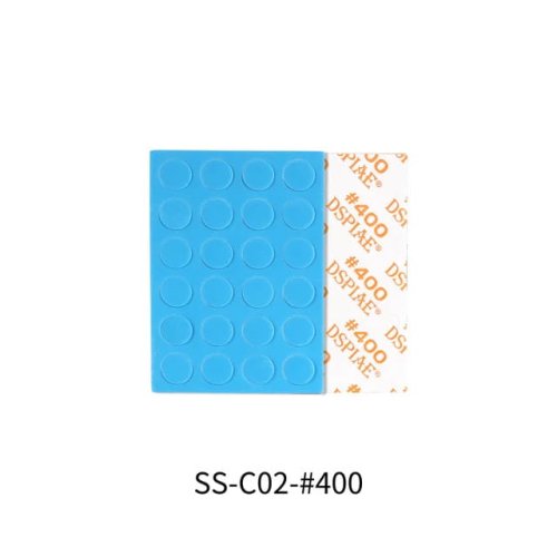 Przejdź do produktu DSPIAE SS-C02-400 - arkusz samoprzylepnych krążków ściernych o średnicy 10mm, gradacja 400