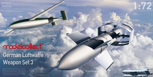 Przejdź do produktu Modelcollect UA72215 - 1:72 German Luftwaffe Weapon Set 3