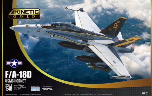 Przejdź do produktu Kinetic 48121 - 1:48 F/A-18D USMC Hornet