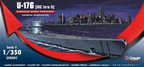 Przejdź do produktu MIRAGE 350501 - 1:350 U-176 ( IXC Turn II ) Niemiecki okręt podwodny