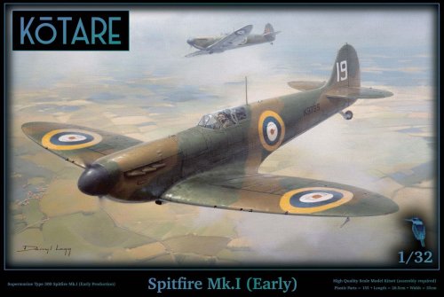 Przejdź do produktu Kotare K32004 - 1:32 Spitfire Mk.I Early