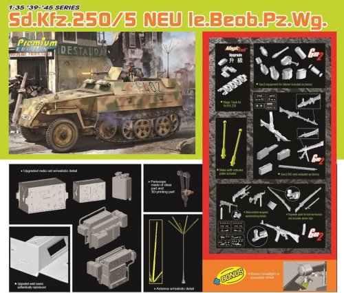 Przejdź do produktu Dragon 6636 - 1:35 Sd.Kfz.250/5 Neu Ie.Beob.Pz.Wg. Premium Edition