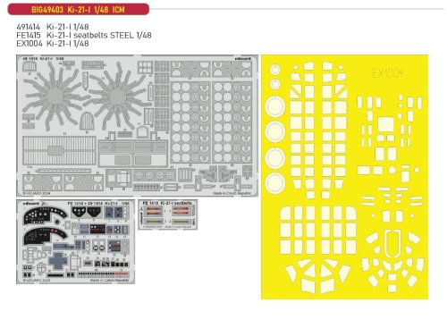Przejdź do produktu Eduard BIG49403 - 1:48 Ki-21-I
