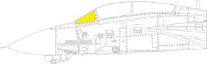 Eduard EX1040 - 1:48 F-14A windshield TFace