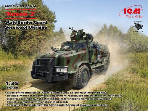 Przejdź do produktu ICM 35016 - 1:35 Kozak-2 State Border Guard Service of Ukraine