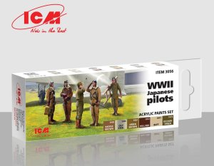 ICM 3056 - Zestaw farb WWII Japanese Pilots