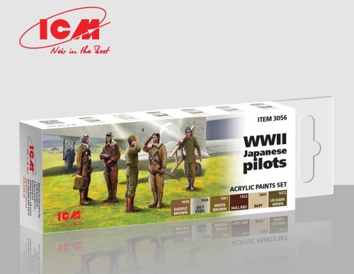 Przejdź do produktu ICM 3056 - Zestaw farb WWII Japanese Pilots