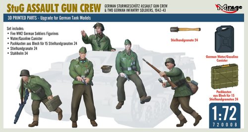 Przejdź do produktu Mirage 720008 - 1:72 StuG Assault Gun Crew