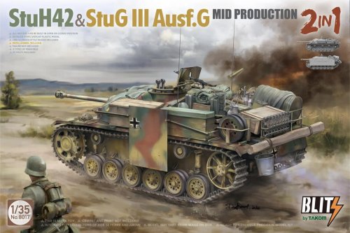 Przejdź do produktu Takom 8017 - 1:35 StuH 42 & StuG III Ausf.G Mid Production 2 in 1