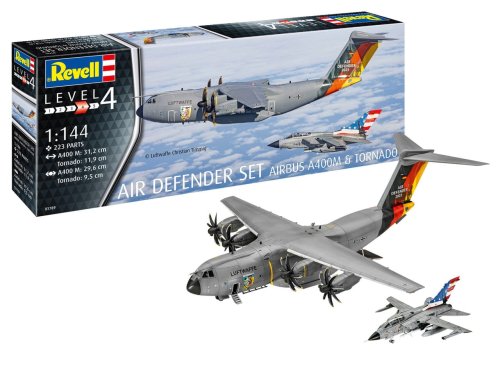 Przejdź do produktu Revell 03789 - 1:144 Air Defender Set Airbus A400M Atlas & Tornado