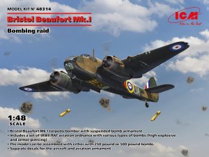 ICM 48314 - 1:48 Bristol Beaufort Mk.I Bombing Raid