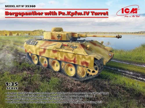 Przejdź do produktu ICM 35360 - 1:35 Bergepanther with Pz.Kpfw. IV Turret