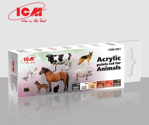 Przejdź do produktu ICM 3061 - Zestaw farb Animals