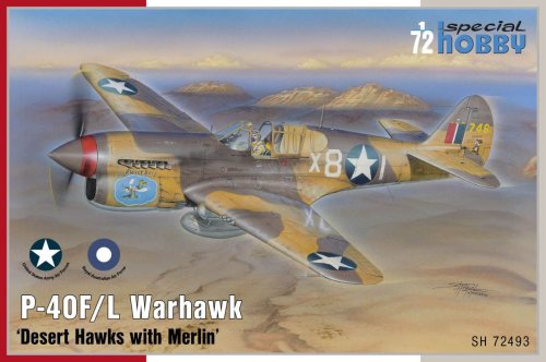 Przejdź do produktu Special Hobby 72493 - 1:72 P-40F/L Warhawk Desert Hawks with Merlin