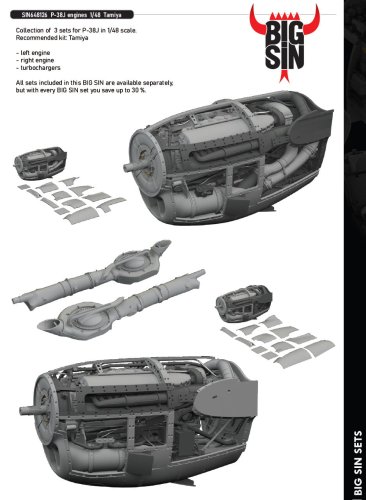 Przejdź do produktu Eduard SIN648126 - 1:48 P-38J engines