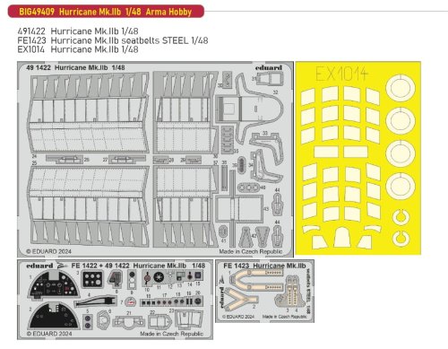 Przejdź do produktu Eduard BIG49409 - 1:48 Hurricane Mk.IIb