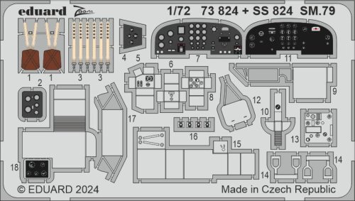 Przejdź do produktu Eduard SS824 - 1:72 SM.79