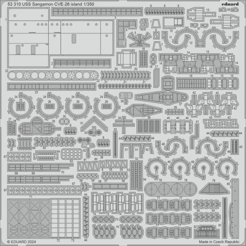 Przejdź do produktu Eduard 53310 - 1:350 USS Sangamon CVE-26 island
